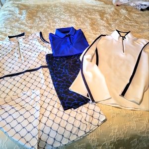 Golf skirt and dress only. Other 2 pieces removed from inventory